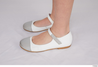Doroteya casual foot shoes white ballerina flats 0003.jpg